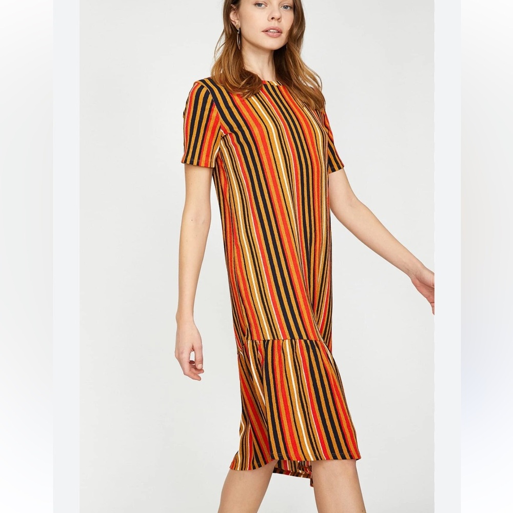 Zara vintage striped midi
